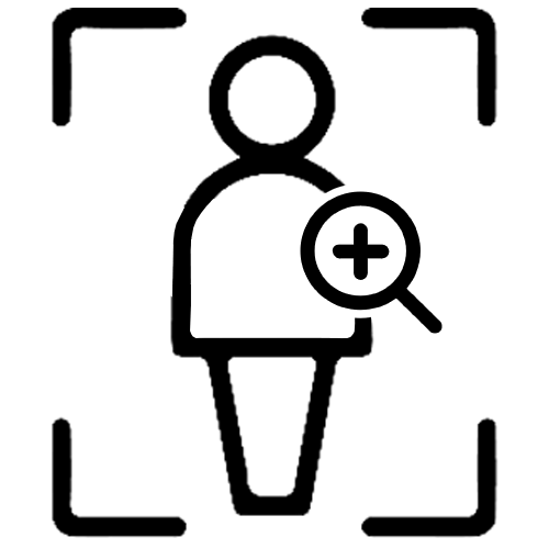 Отслеживание человека с автоматическим увеличением